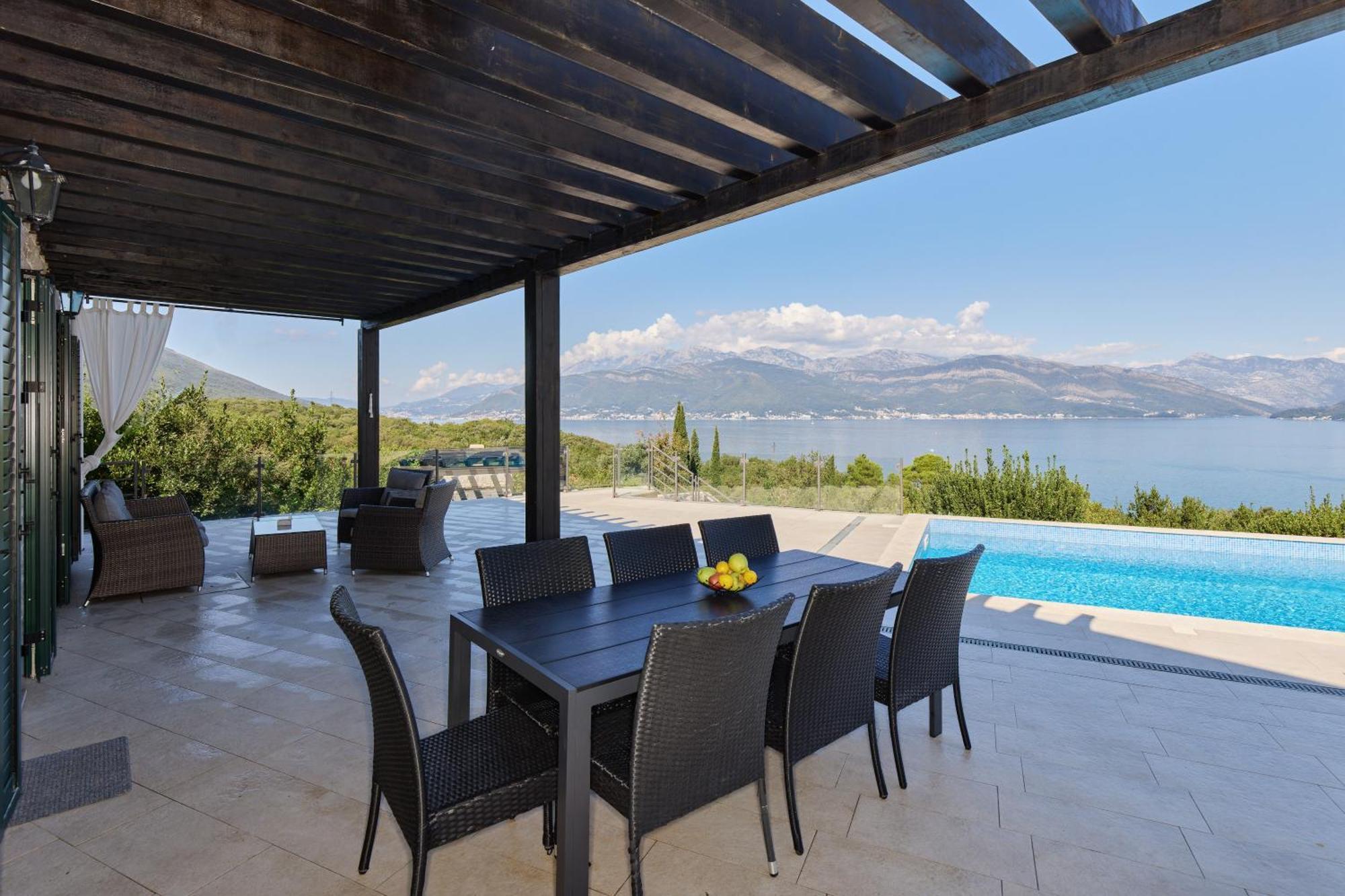 Villa Vista Azzurra Тиват Экстерьер фото
