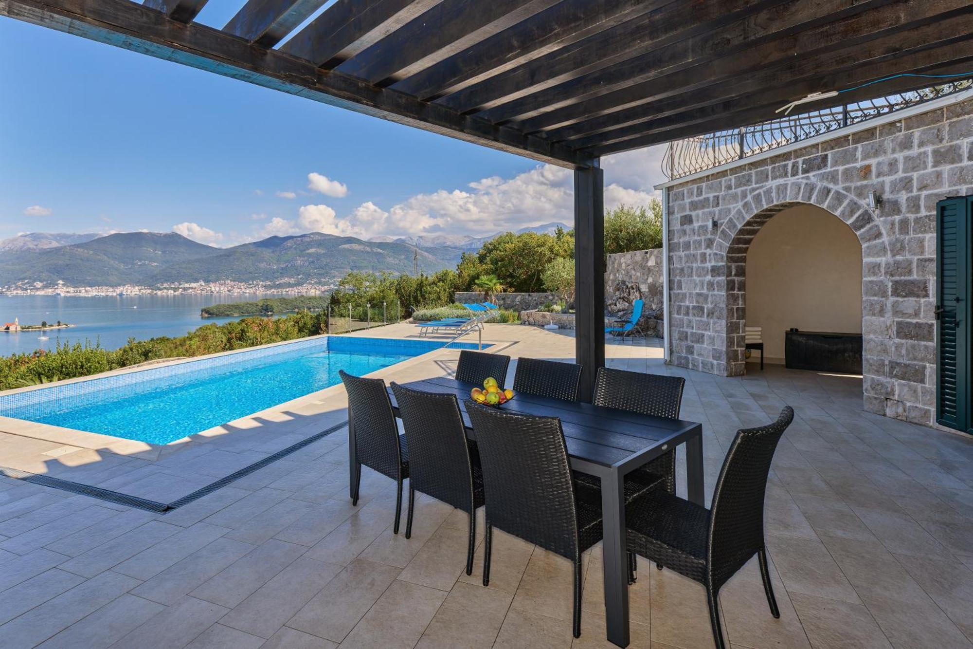 Villa Vista Azzurra Тиват Экстерьер фото
